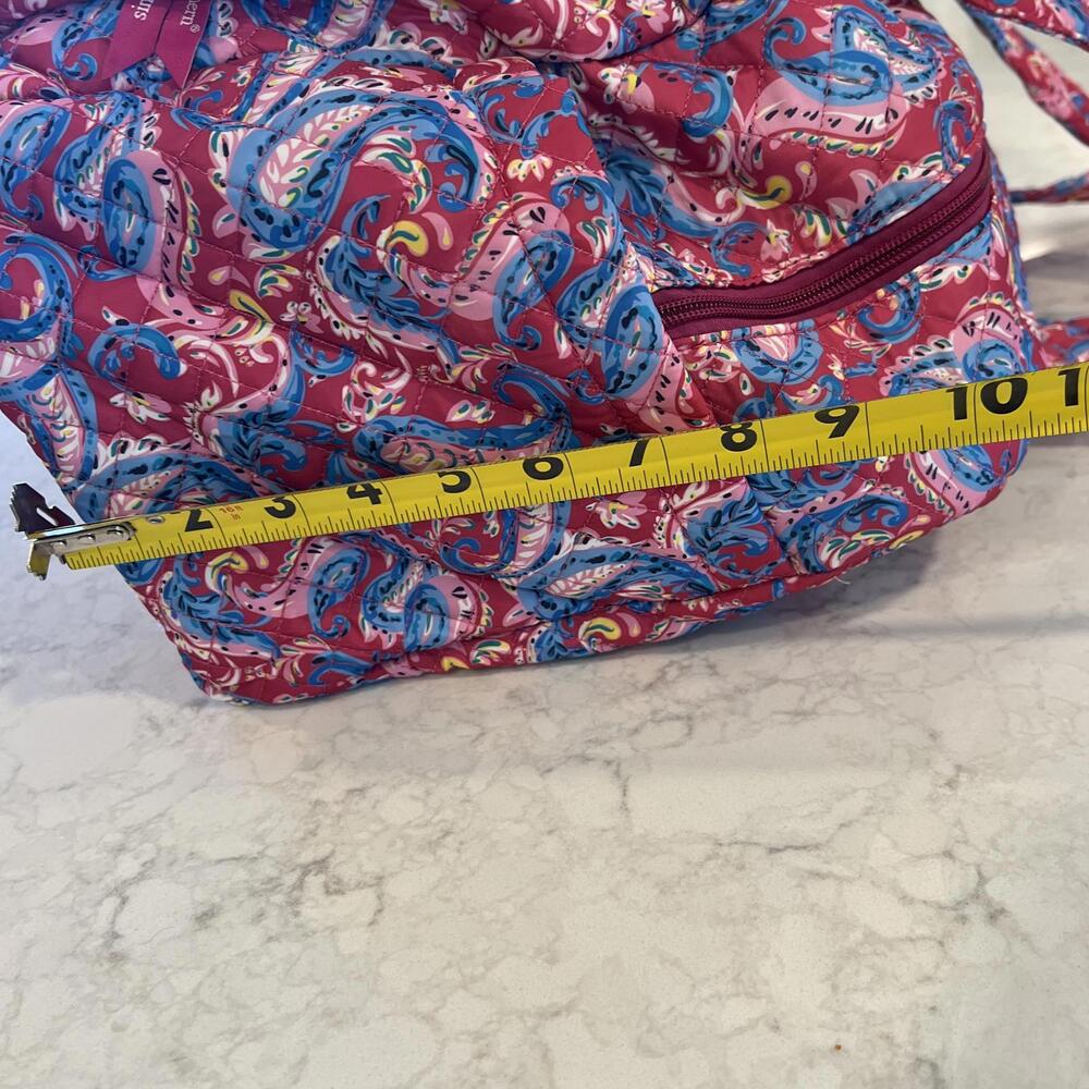 Simply Southern Pink Blue Paisley Quilted Large Duffle Bag NWOT - Picture 7 of 9